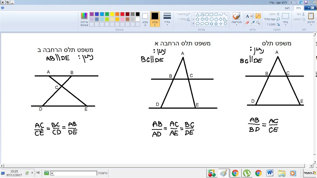 משפט תלס הסבר
