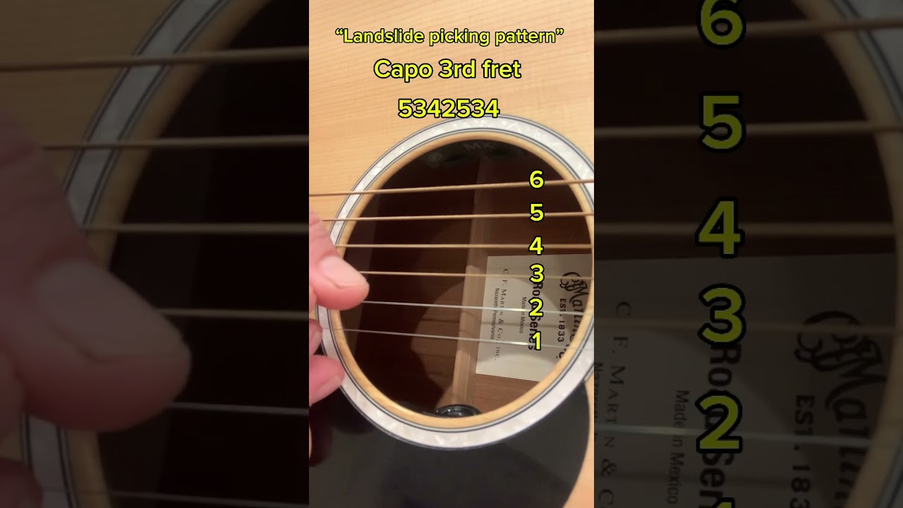 &lsquo;Landslide&rsquo; by Fleetwood Mac! 🎸✨ &ldquo;Master the Picking Pattern & Chords.