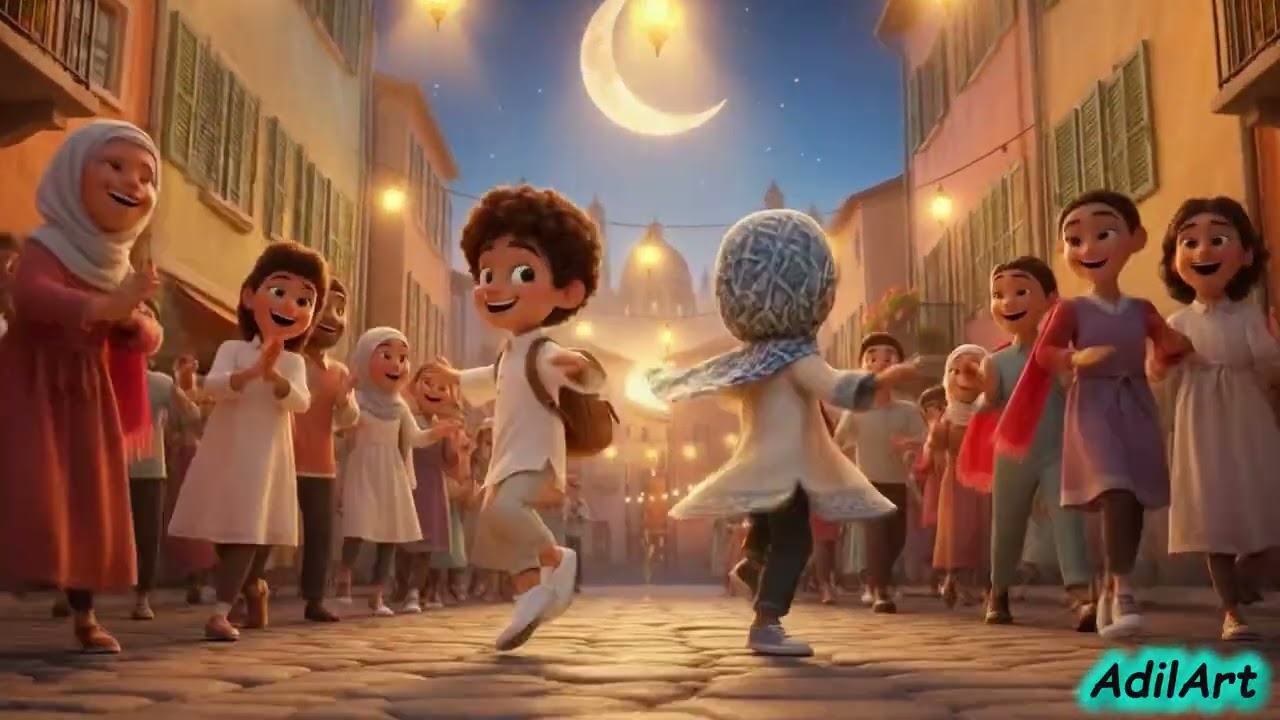🌙 Ramadan Mubarak | Ramadan Lied für Kinder | Islamisches Kinderlied | AdilArt