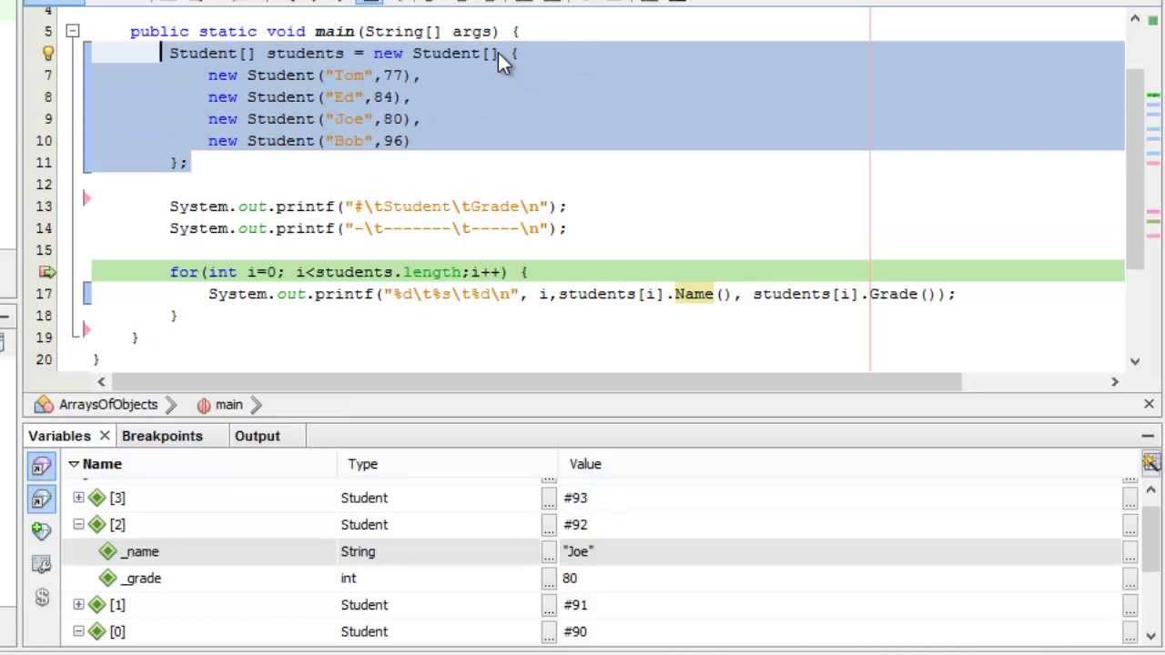 Learn Programming in Java - Lesson 12 : Arrays