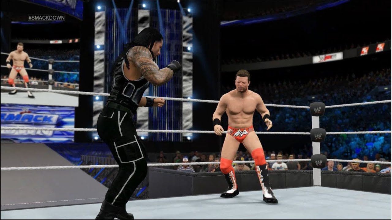 WWE 2K15 - Roman Reigns vs. The Miz - Smackdown | PS4 Gameplay