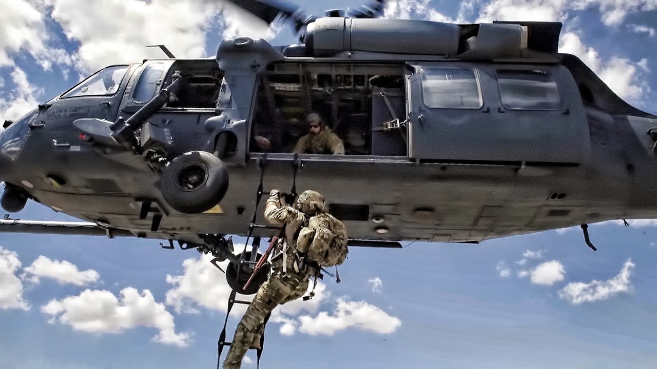 Pararescue Trainees &bull; Pave Hawk Helicopter Training