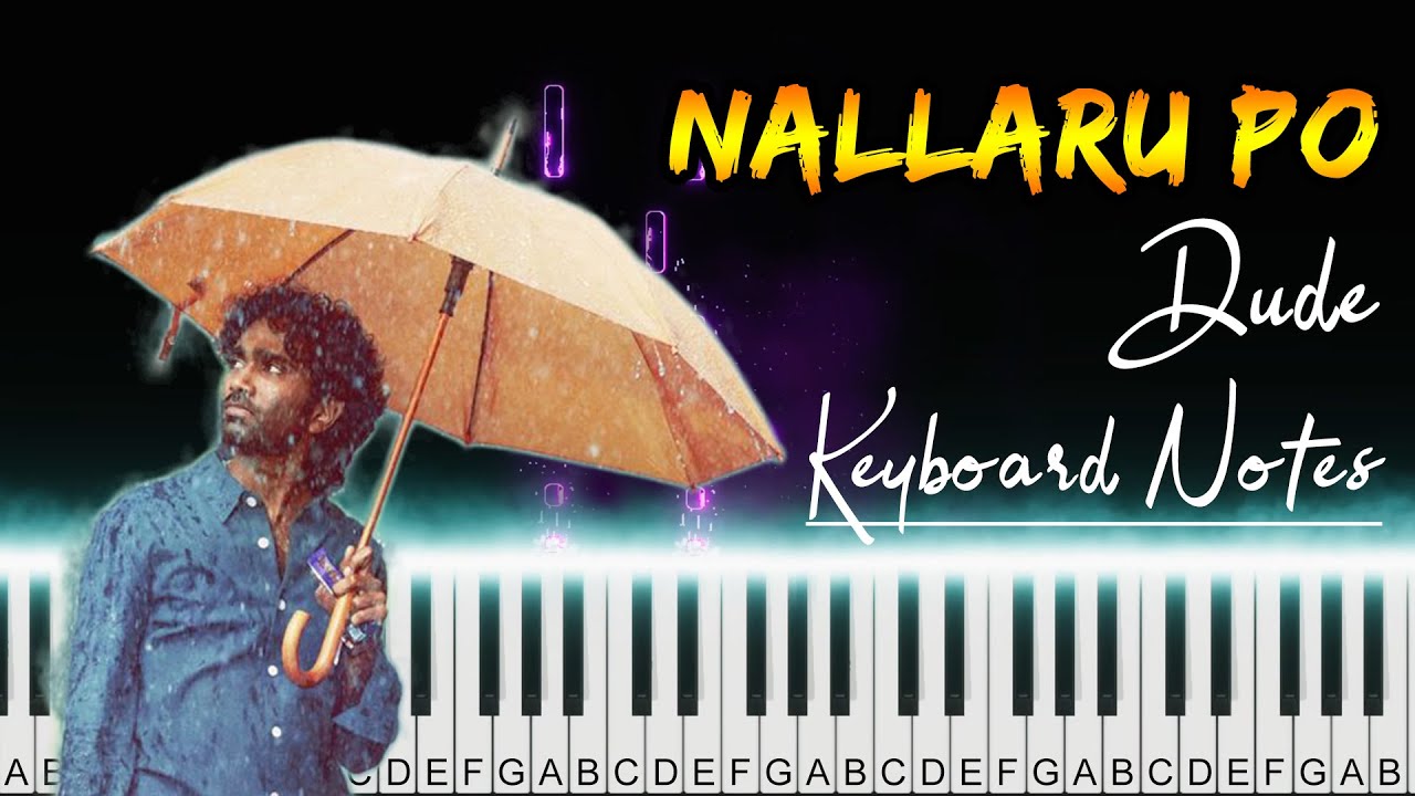 Nallaru Po | Dude | Pradeep Ranganathan | ‪@SaiAbhyankkar‬ | Keyboard Cover Notes | Fernandez