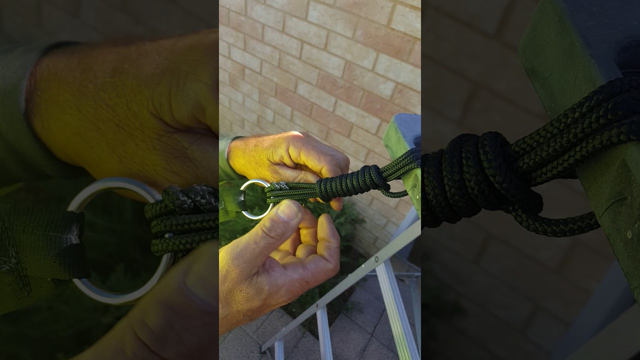 How to tie a shade sail rope