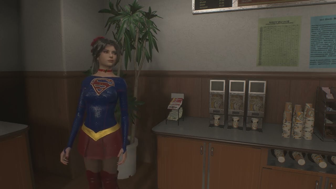 Resident Evil 2 Remake Мод Клэр Супергёрл