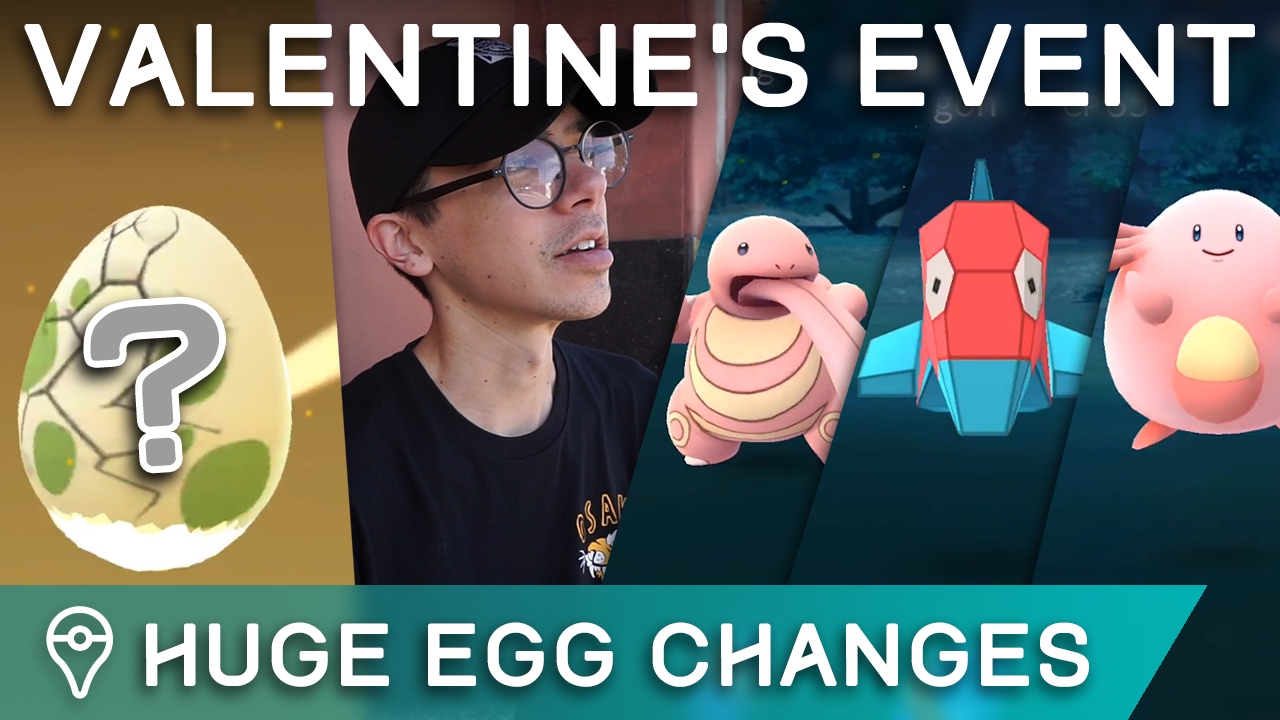 POK&Eacute;MON GO HUGE EGG CHANGES & VALENTINE'S DAY EVENT ADVENTURES
