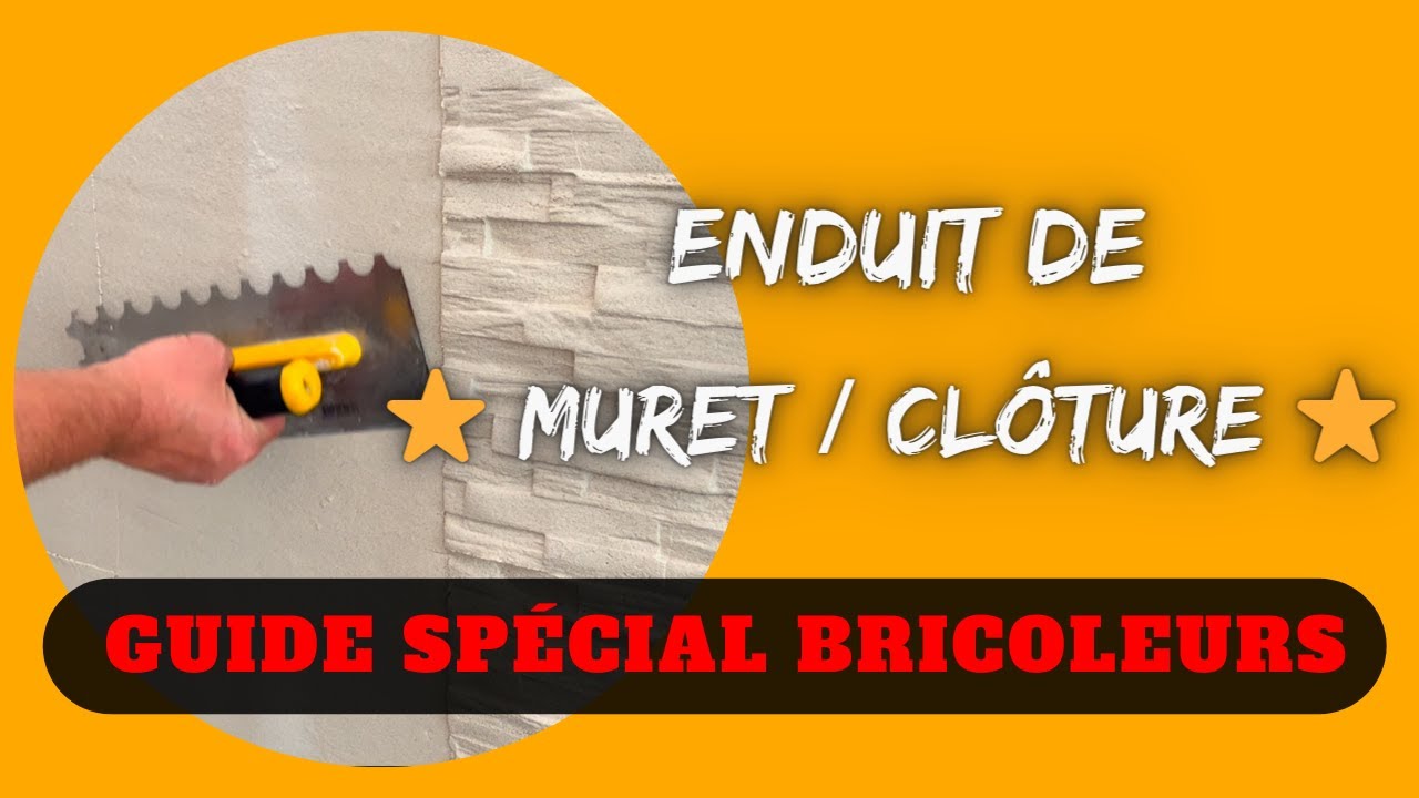 ✅ Tuto : Comment faire un enduit de façade à la main pour muret, et palissade