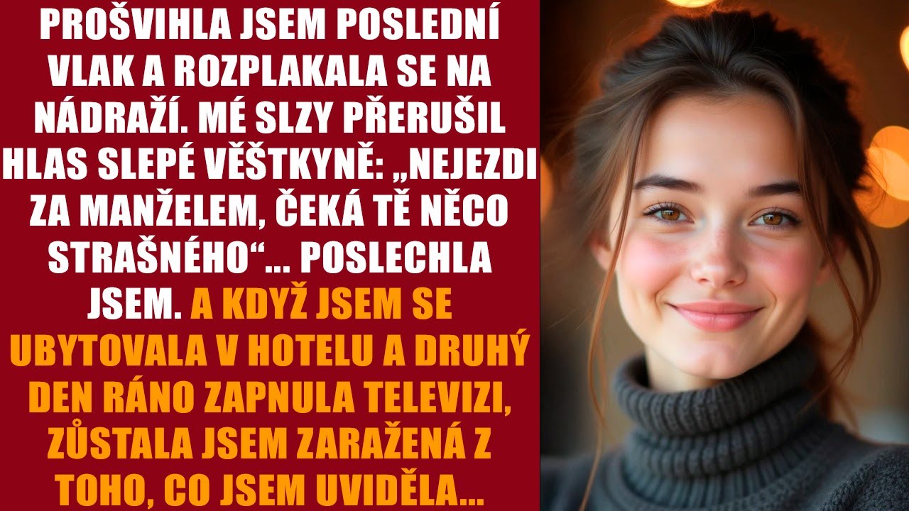 Prošvihla jsem poslední vlak a rozplakala se na nádraží. Mé slzy přerušil hlas slepé věštkyně...