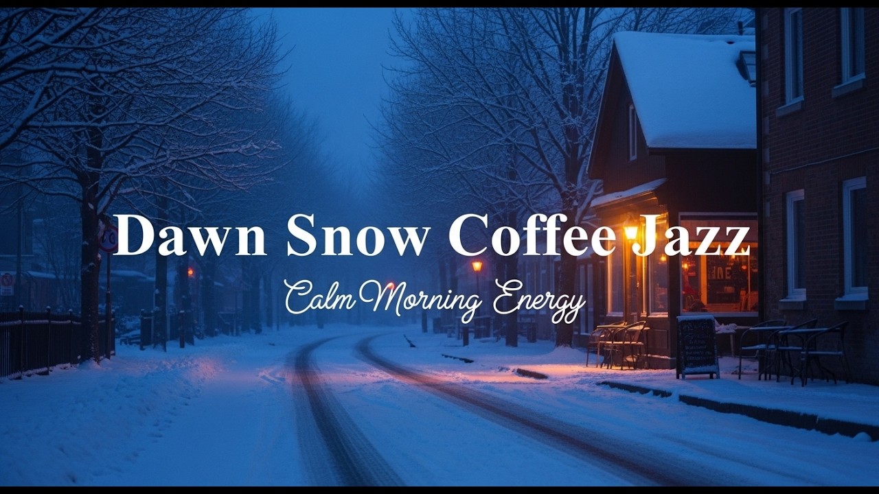 1 Hour Warm Snowfall Jazz ❄️ Peaceful Coffee & Bakery Ambience | Gentle Study Music