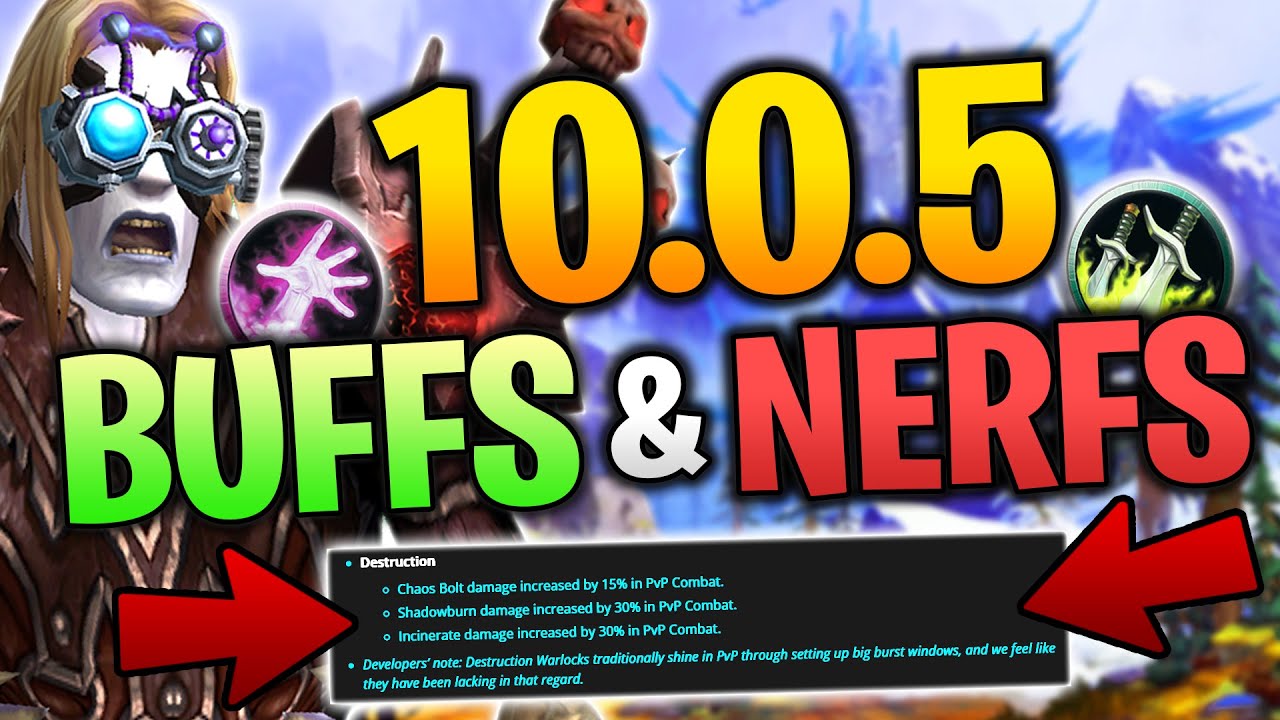 NEW BALANCE PATCH! Destruction Warlock BUFFS - Rogue NERFS - (Cobrak WoW Dragonflight)