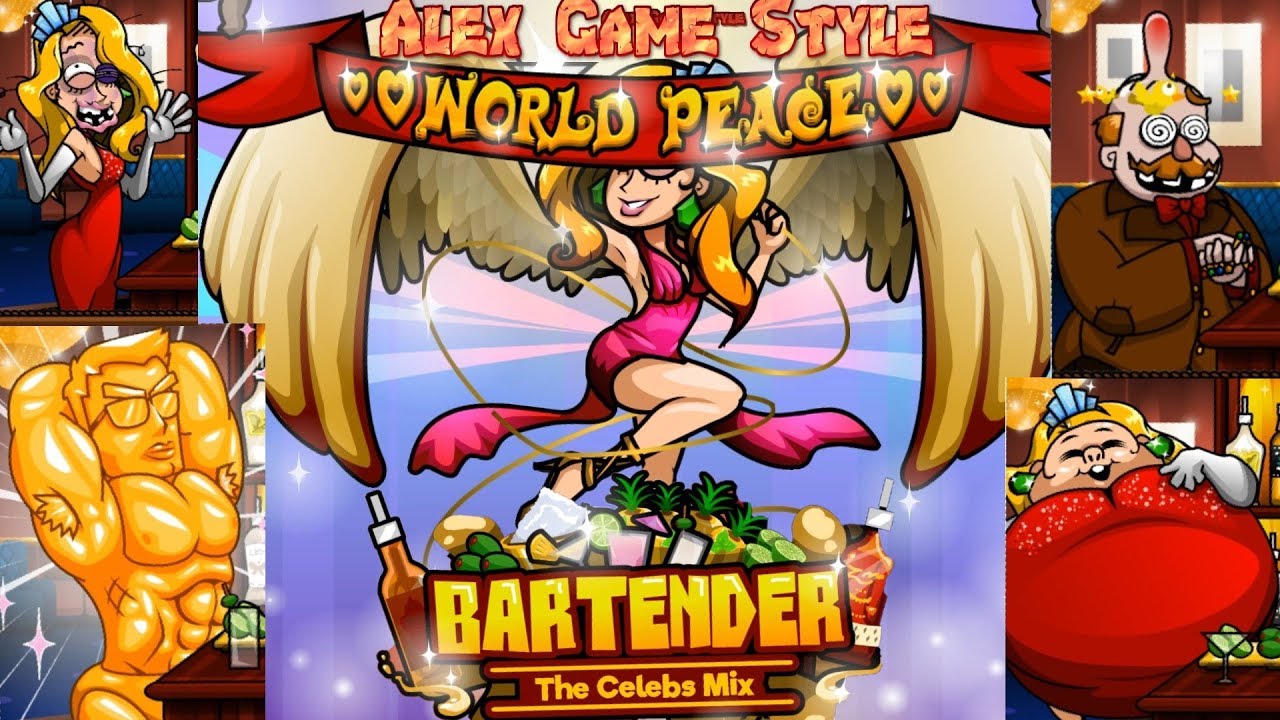 Bartender the celeb mix y8 - все 18 концовок игры, все реакции, все рецепты (безумная игра)
