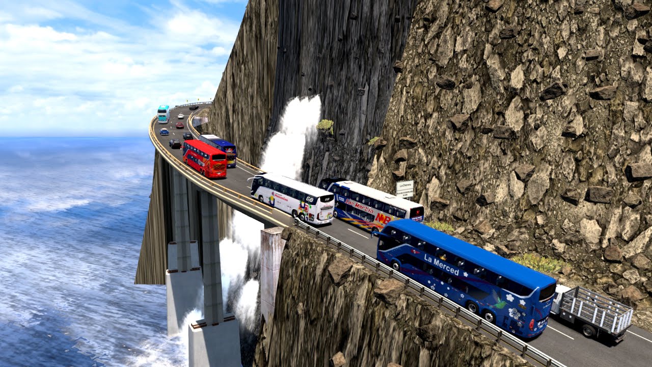 the most dangerous road in world | dangerous journey over steep hills and deadly ravines|euro truck