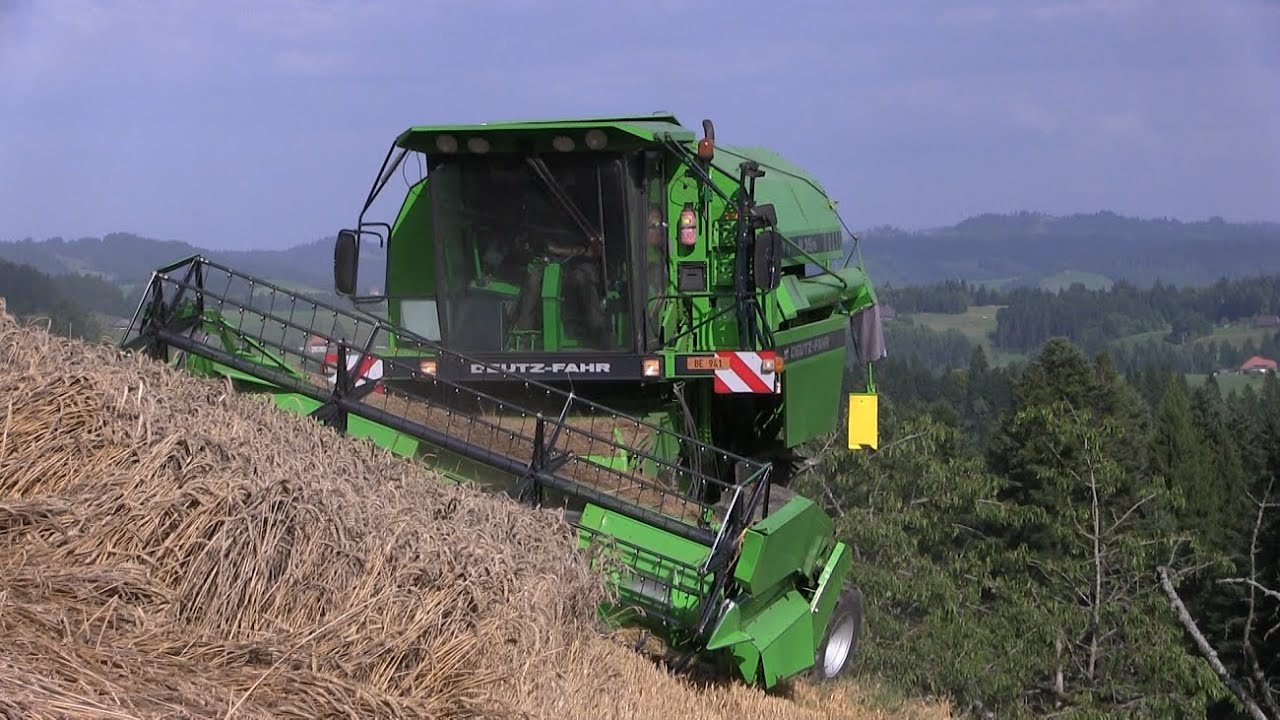 Dreschen extrem | Spezialdrescher Deutz-Fahr M35.75 | Extreme Combine Harvester | UltraHD