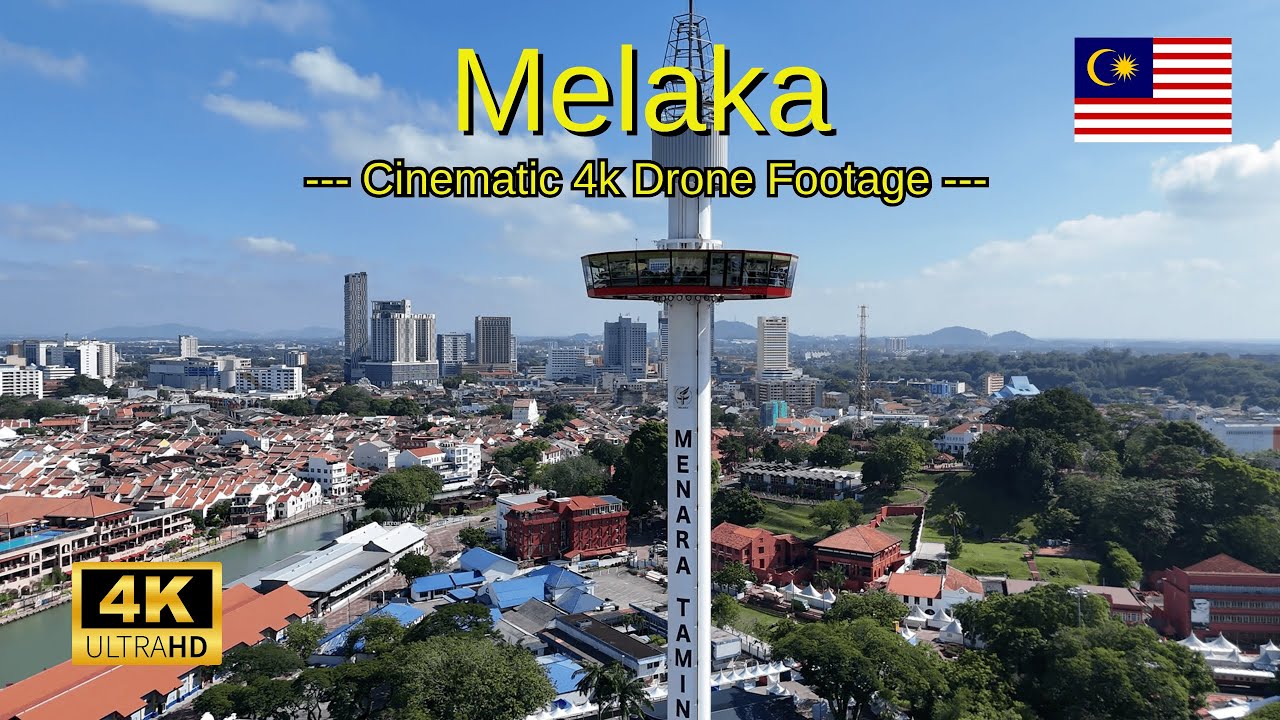 Melaka (Malacca City), Malaysia from above (2025) -  | DJI Mini 4 Pro Drone Aerial 4k Footage
