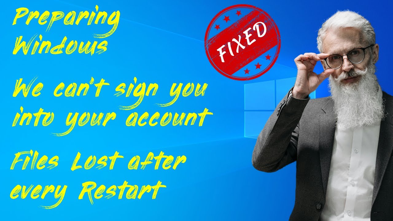 Не удается войти в учетную запись | Подготовка Windows | файлы удаляются после перезагрузки &mdash; Реш...