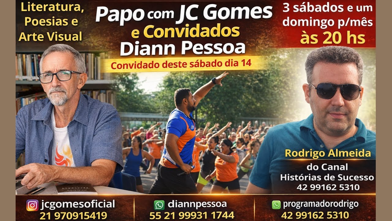 Diann Pessoa professor do Projeto Transformar em Itaboraí  bate um Papo com JC Gomes.