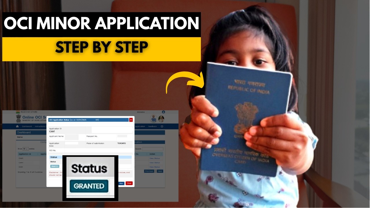 How to Apply for OCI for Minor Child | Step-by-Step Guide + Checklist (2025 Update)