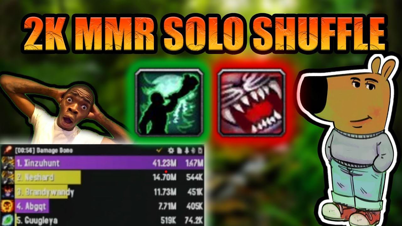 BLASTING on Beastmastery Hunter | 2k MMR Solo Shuffle PVP