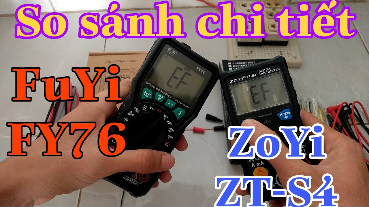 So Sánh đồng hồ FuYi FY76 và ZoYi ZT-S4 (AuTo S4) | Đồng hồ đo điện vạn năng