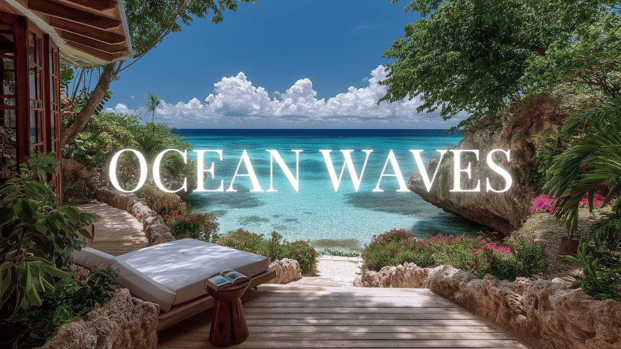 Calm Ocean Waves at a Hidden Cove | Relax & Unwind | No Music | 4+ Hours