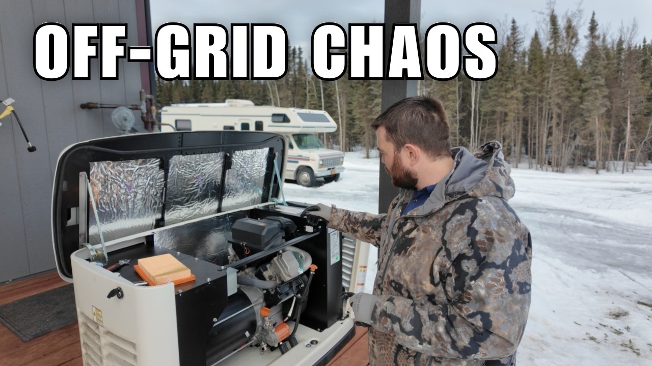 Generator Still Broken in Off-Grid Alaska… Installing Solar for Ring & Starlink Upgrades