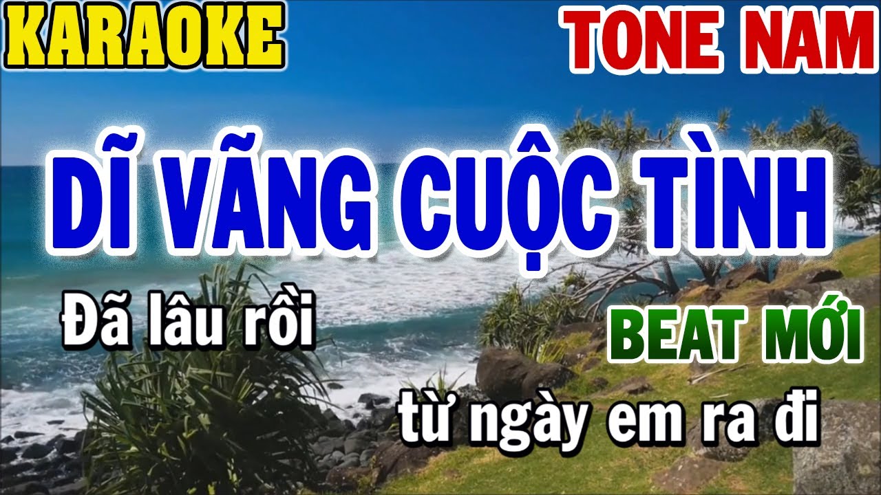 Karaoke Dĩ Vãng Cuộc Tình Tone Nam | Karaoke Beat | 84