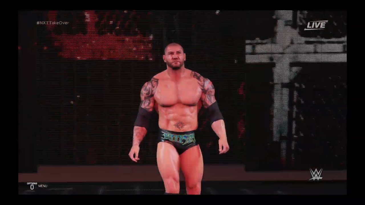 WWE 2K19 PS4 : Batista 10 : Entrée.Enchainement De Coup.Coup Special.Finisher.OMG