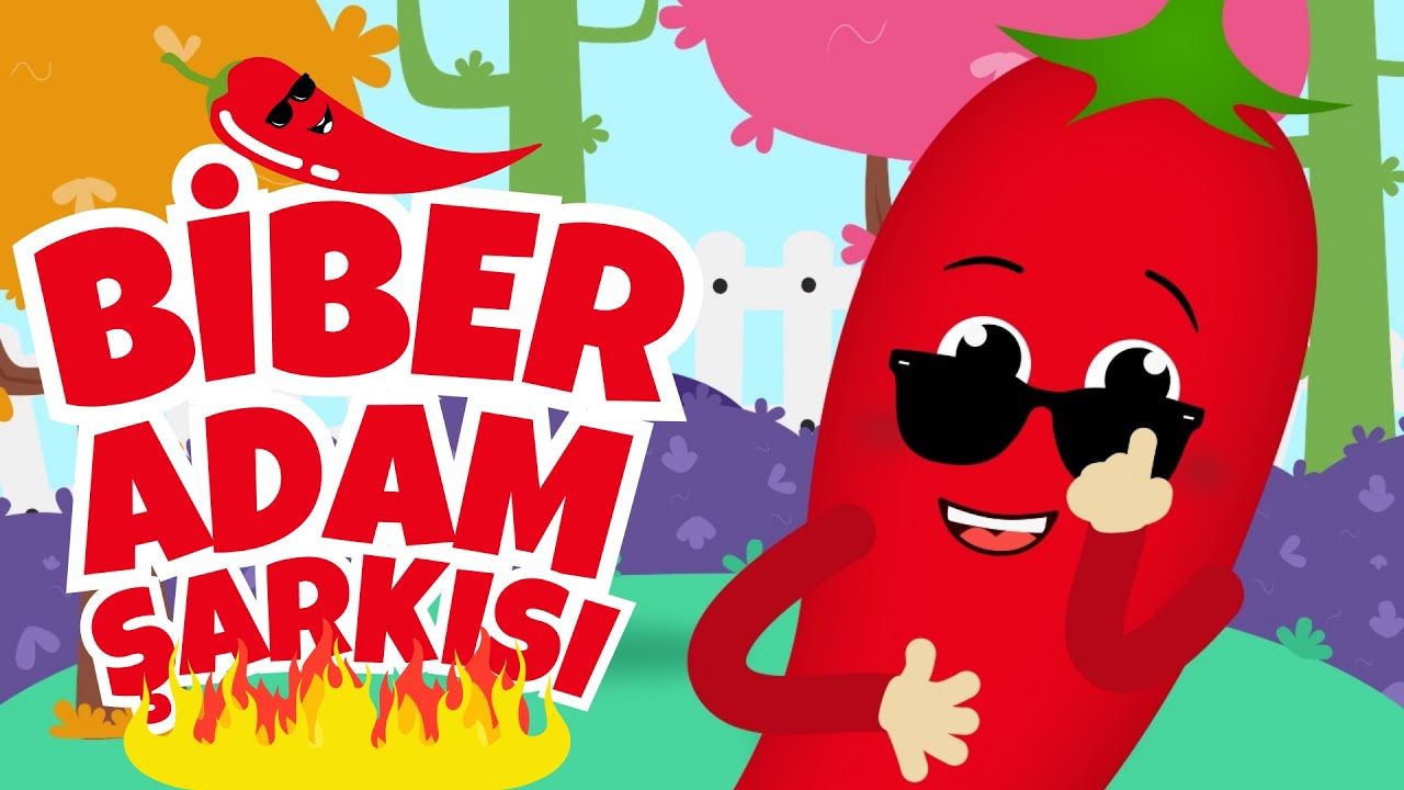 Biber Adam Şip Şap Şop - Sebzeler ve Meyveler - Biber Şarkısı - Çizgi Film