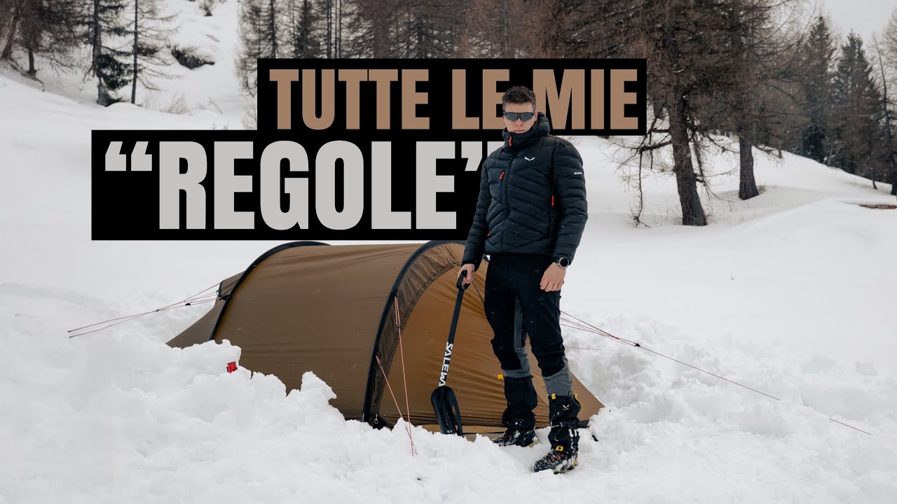 Come monto una tenda sulla neve