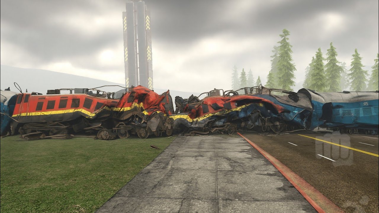 Two same trains crashed 🤯!