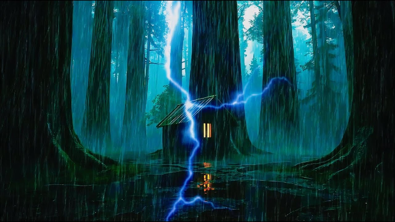 HEAVY RAIN AND THUNDER SOUNDS - DEEP SLEEP | Thunderstorm for Sleeping - Rain Sound Comfort-ASMR #01