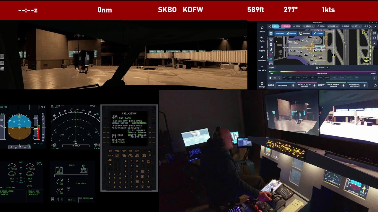 Bogota to DFW | XPlane | Toliss A321N