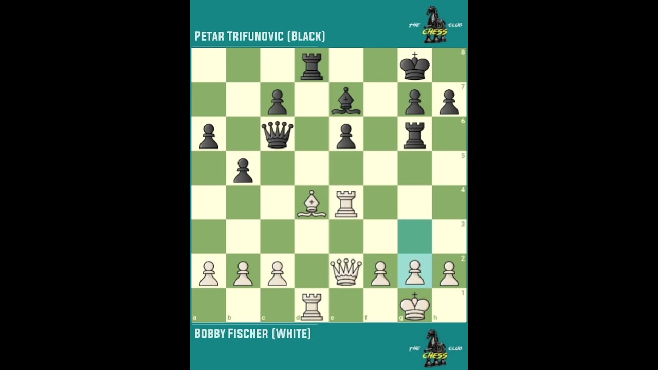 Bobby Fischer vs Petar Trifunovic ◉ It Chess Match ‖ Bled → Slovenia (1961)