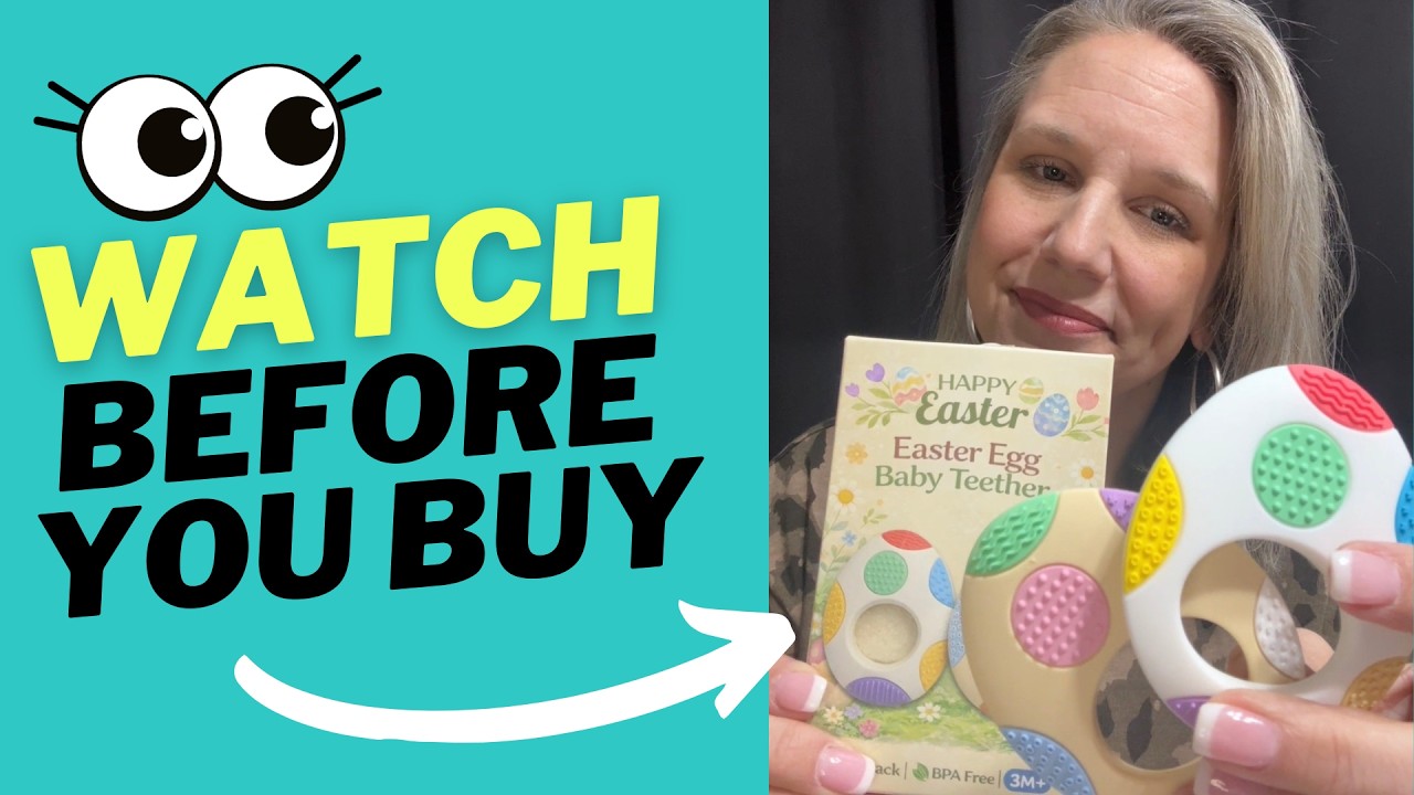 Easter Egg Teethers, Perfect for Teething Babies #teething #amazonreview #ad #teethingbaby #easter