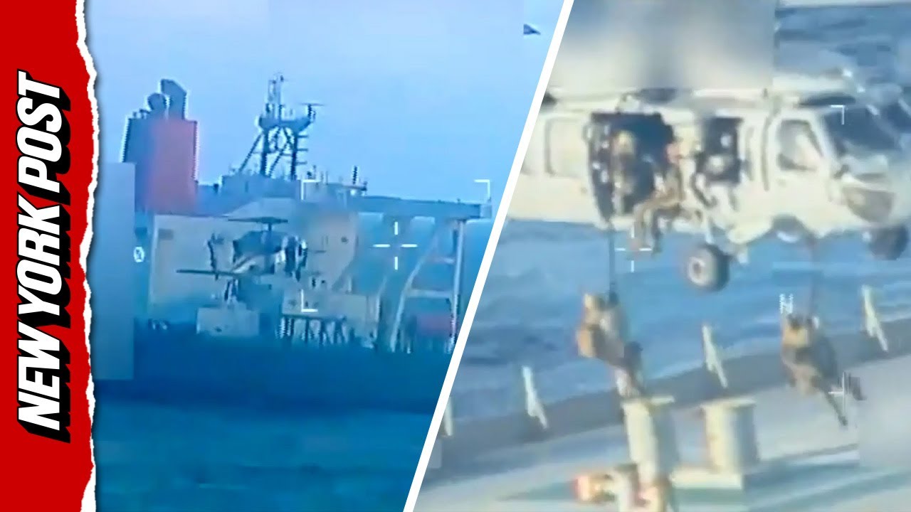 Dramatic Footage Shows US Forces Seize Tanker Off Venezuela