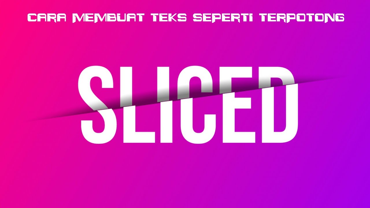 Cara membuat tulisan terpotong di android!! 100% ngedit Pixellab bisa!!