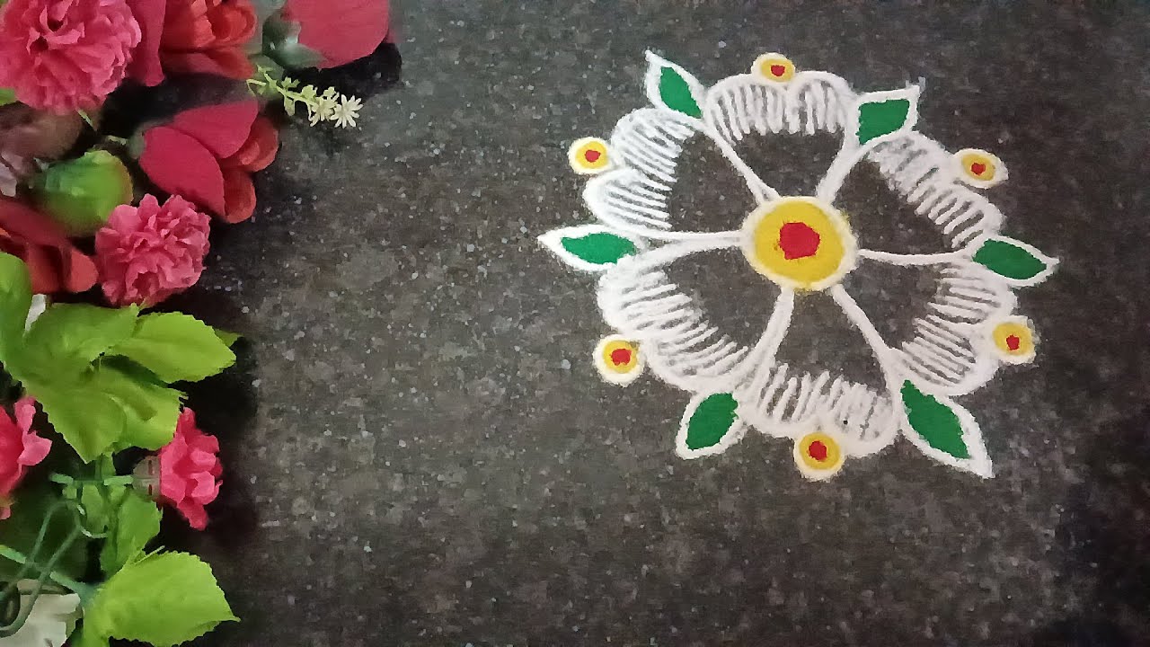 🌸४ सुंदर दैनंदिन रांगोळी डिझाईन्स | सोप्या व आकर्षक रांगोळ्या | Daily Rangoli Designs 2025✨ #rangoli