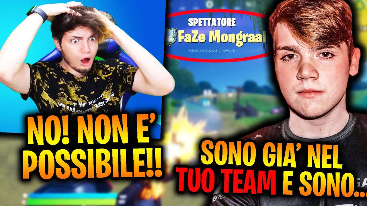 CHIEDO a FAZE MONGRAAL di ENTRARE NEL TEAM ma SUCCEDE L' ASSURDO! É GIÀ NEL TEAM ED È.. NON CI CREDO