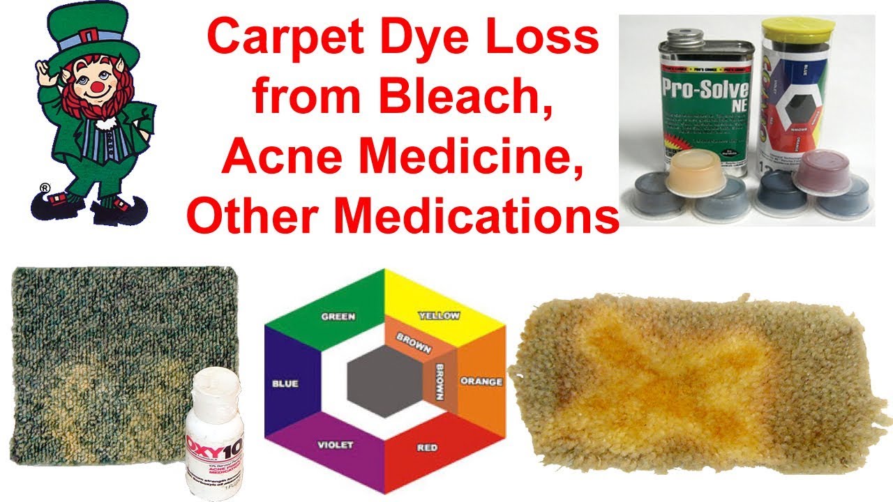 How to Identify and Fix Carpet Bleach Spots on Carpet with CMC Color Modifying Cosmetics Kit.