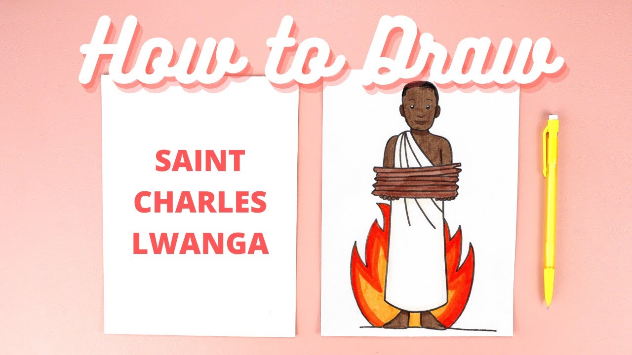 How to Draw Saint Charles Lwanga Step-by-Step Catholic Art Tutorial