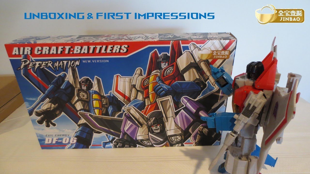 Jinbao Aircraft Battlers Seekers Defermation DF-06 Unboxing & First Look