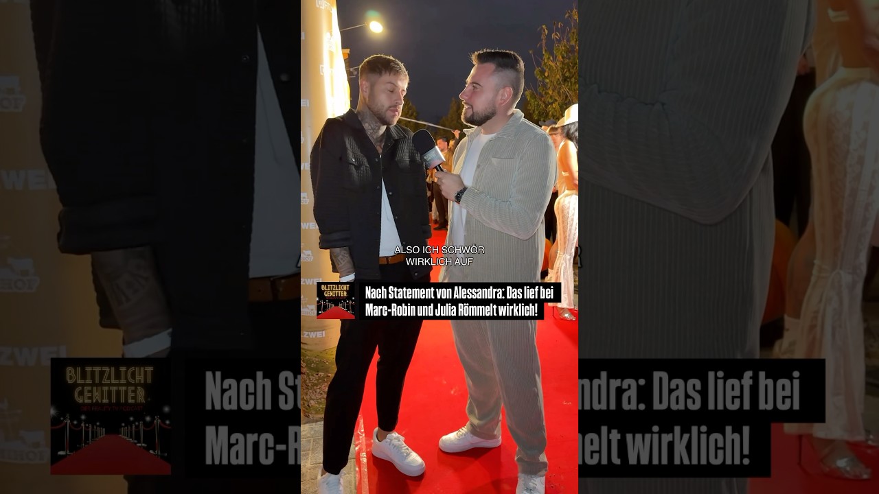 Nach dem Statement von alessandra wichert! Das lief zwischen marc robin und julia r&ouml;mmelt! ⚡️#