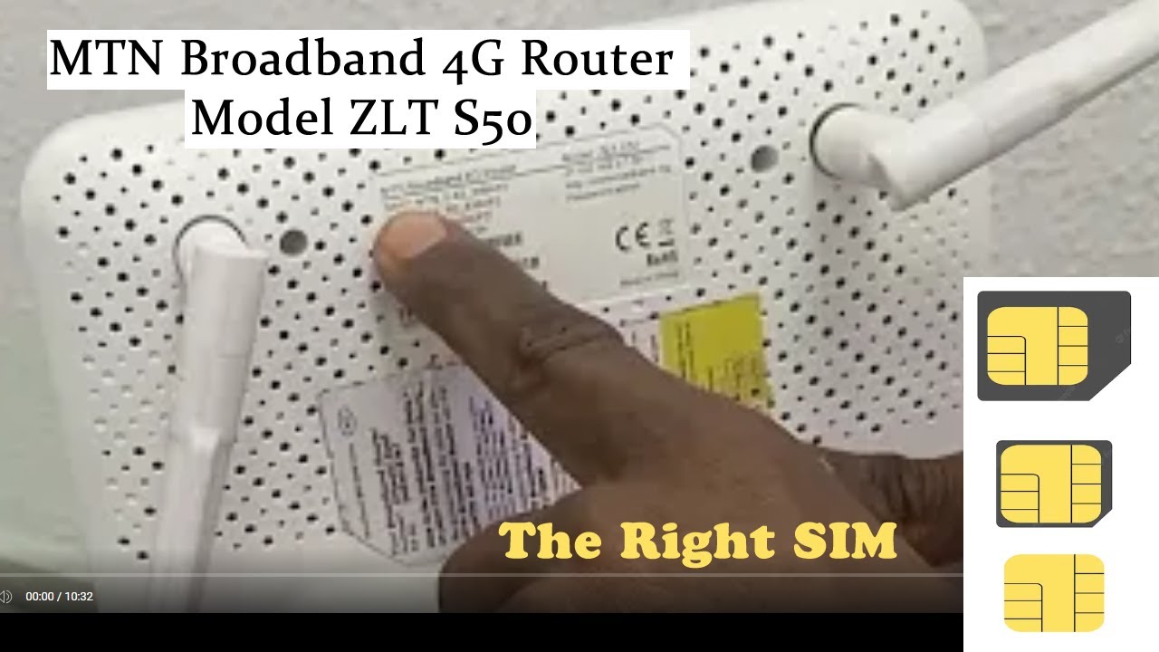MTN 4G Router Setup Part 2 | Standard SIM, Micro SIM Or Nano SIM