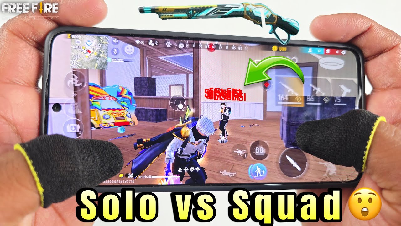 POCO X6 Pro is a BEAST! Solo vs Squad One Tap Gameplay (Handcam) - Garena Free Fire