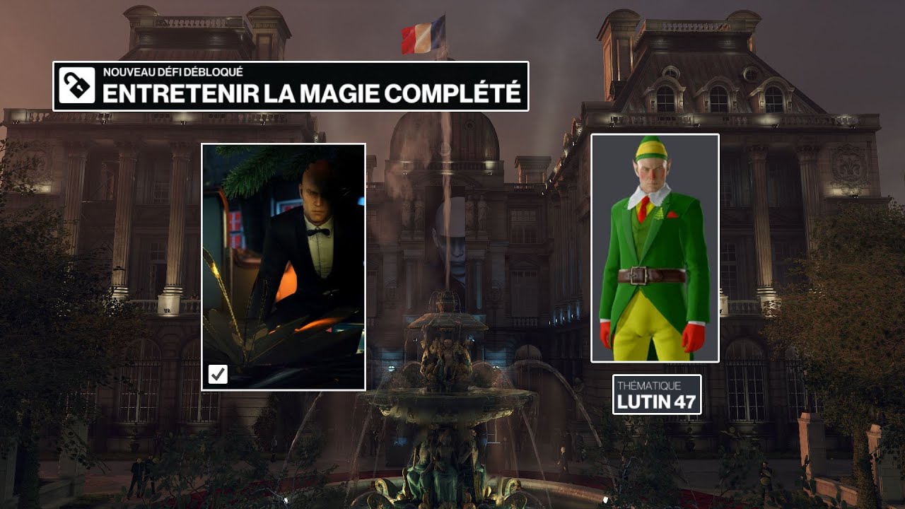 Hitman 3 WoA - Défi Entretenir La Magie ( Keeping The Magic Alive ) - Débloqué Le Costume Lutin 47