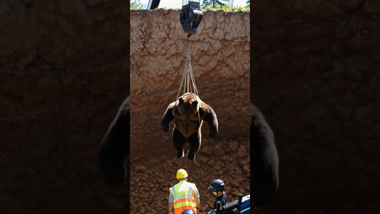 Bear Rescue Mission: Saving a Wild Giant #shorts