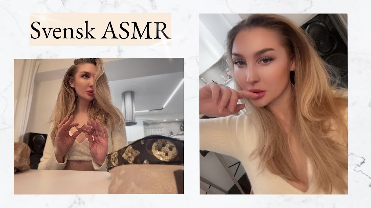 ASMR PÅ SVENSKA 🇸🇪 - Viskar & Lugnar ner dig (Whisper, Scratching, Blue Yeti, Applying Lip Gloss)