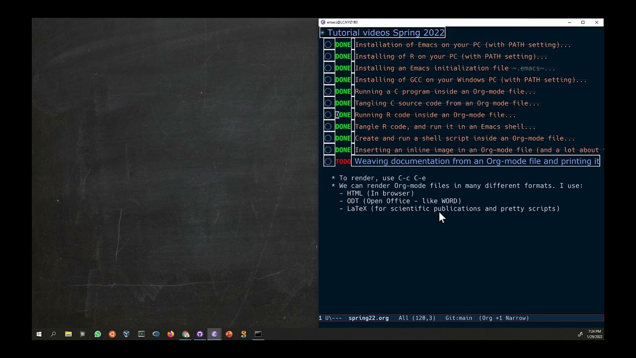Weaving different document formats from Org-mode files