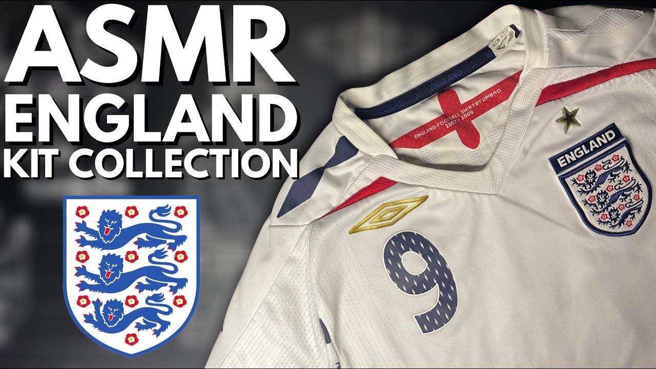 ASMR | England National Team Football Kit Collection 🏴󠁧󠁢󠁥󠁮󠁧󠁿