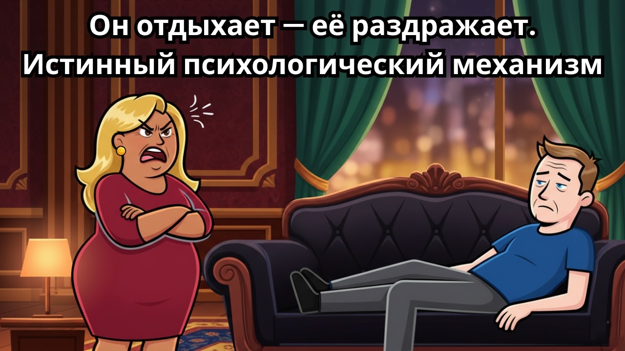 Почему женщин ТРИГГЕРИТ, когда мужчина просто отдыхает — правда без прикрас